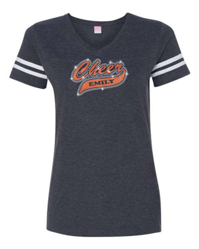 Ladies Short Sleeve Vintage Football Tee | Cheer