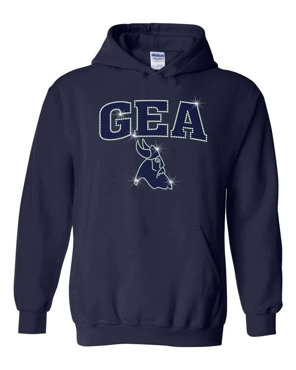 GEA Unisex Hooded Sweatshirts With Sparkle Imprints