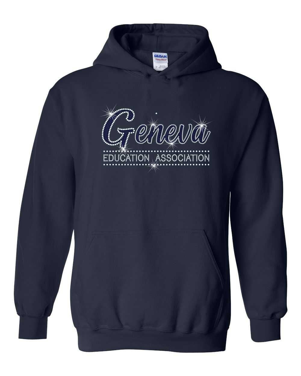 GEA Unisex Hooded Sweatshirts With Sparkle Imprints