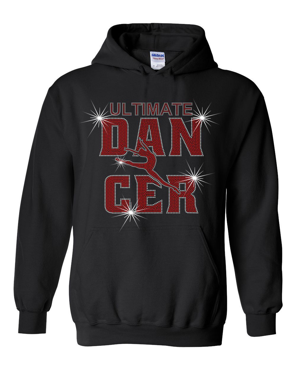Ultimate Dance On The Move Unisex Hooded Sweatshirt Youth/Adult Sizes DANCER Knockout Design