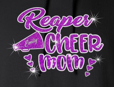 Reaper Cheer Mom V-Neck T-Shirt