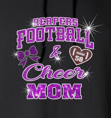 Reaper Cheer and Football Mom Hooded Sweatshirt
