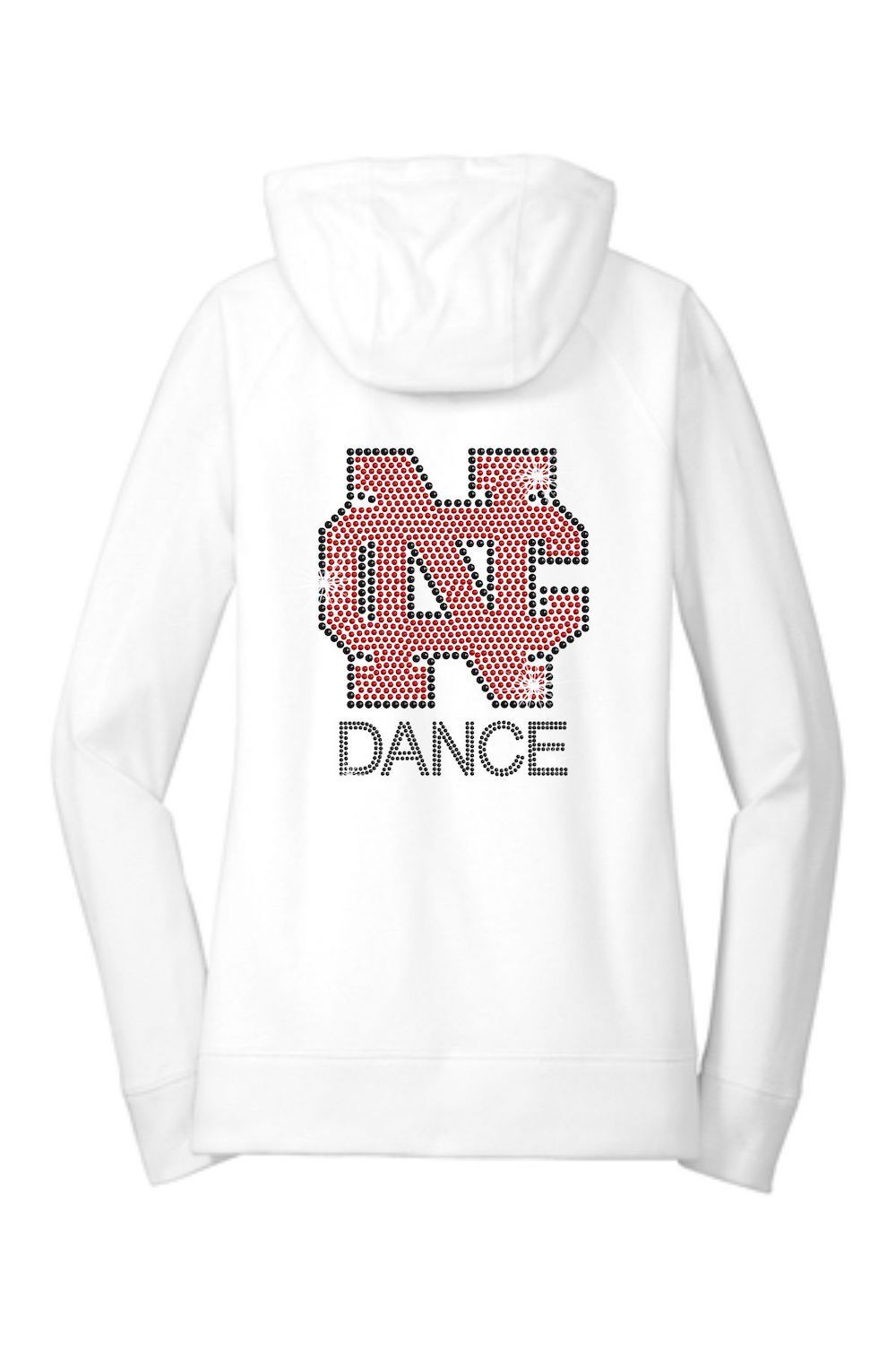 White NCC Dance Full Zip Lightweight Layering Hoodie